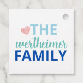 ハッピーバースデーカラフルファミリーギフトラベル フェイバータグ (裏面)