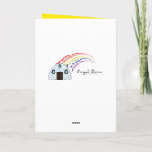 ハッピーバースデーカラフルボストンテリア カード (裏面)