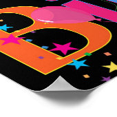 ハッピーバースデーカラフルポスター ポスター (角)