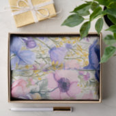 ハッピーバースデーカラフルポピーの花 薄葉紙 (ギフト)