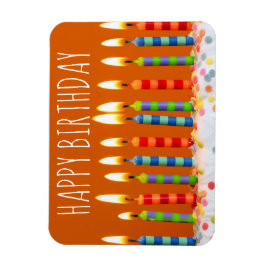 ハッピーバースデーカラフルモダンギフト磁石 マグネット