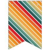 ハッピーバースデーカラフルレインボーパーソナライズされた バンティングフラッグ (第1の旗)