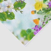 ハッピーバースデーカラフル春の花 薄葉紙 (詳細)