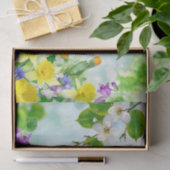 ハッピーバースデーカラフル春の花 薄葉紙 (ギフト)