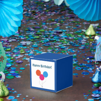 ハッピーバースデーカラフル風船 フェイバーボックス