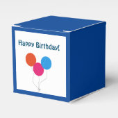 ハッピーバースデーカラフル風船 フェイバーボックス (正面サイド)