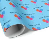 ハッピーバースデーカラフル風船 ラッピングペーパー (ロールコーナー)