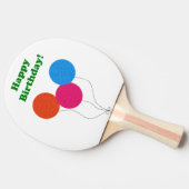 ハッピーバースデーカラフル風船 卓球ラケット (横)