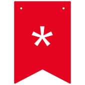 ハッピーバースデーカラフル バンティングフラッグ (第1の旗)