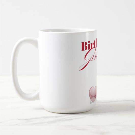 「ハッピーバースデーカラフル・マグカップの明るいプレゼント コーヒーマグカップ (左)