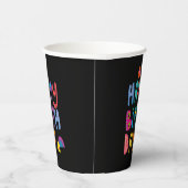 ハッピーバースデーカラフル 紙コップ (右)