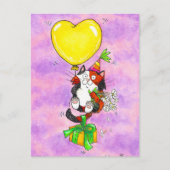 ハッピーバースデーカリコキャットポストカード ポストカード (正面)