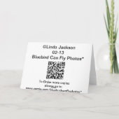 ハッピーバースデーカリブのスタイル カード (裏面)