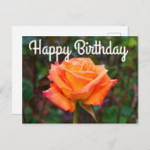 ハッピーバースデーカリブのバラ#2はがき ポストカード (正面/裏面)