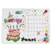 ハッピーバースデーカレンダー2022年4月抱き枕 ラージペーパーバッグ (正面)