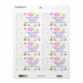 ハッピーバースデーカレンダー2022年7月住所 シール (フルシート)