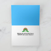 ハッピーバースデーカワイトウイルスインコロナウイルスマスク カード (内部)