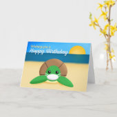 ハッピーバースデーカワイトウイルスインコロナウイルスマスク カード (黄色い花)