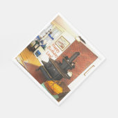 ハッピーバースデーカントリーキッチンウッドストーブ スタンダードランチョンナプキン (角)