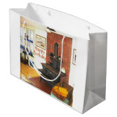 ハッピーバースデーカントリーキッチンウッドストーブ ラージペーパーバッグ (裏面アングル)