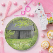 ハッピーバースデーカントリーバーン ペーパープレート (パーティー)