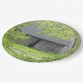 ハッピーバースデーカントリーバーン ペーパープレート (アングル)