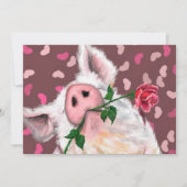 ハッピーバースデーカーおもしろいドマンズピグバラ カード (裏面)