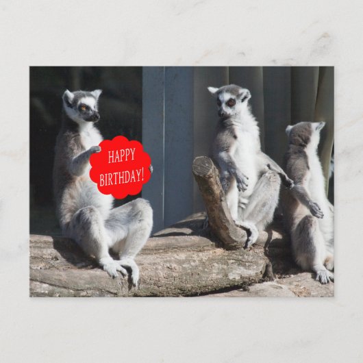 ハッピーバースデーカート ポストカード (正面)