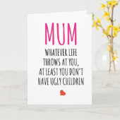 ハッピーバースデーカードおもしろいジョーク母の日 カード (黄色い花)