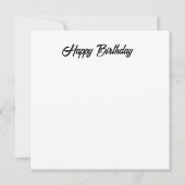 ハッピーバースデーカードかわいいカップケーキ サンキューカード (裏面)