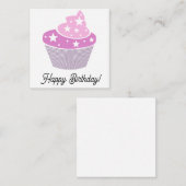 ハッピーバースデーカードかわいい買い物! ノートカード (正面/裏面)