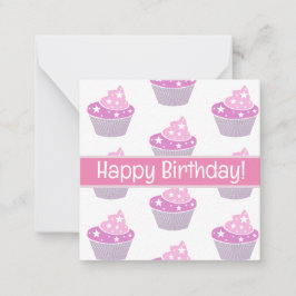 ハッピーバースデーカードかわいい買い物！ ノートカード