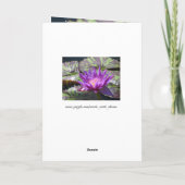 ハッピーバースデーカードがチューリップで言う カード (裏面)