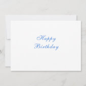 ハッピーバースデーカードとリトルロバとデイジー (裏面)