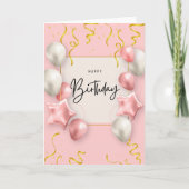 ハッピーバースデーカードのグリーティング カード (正面)