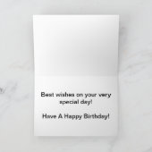 ハッピーバースデーカードを我々全員から! カード (内部)