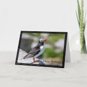 ハッピーバースデーカードアトランティックパフィン カード (正面)