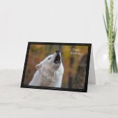 ハッピーバースデーカードウルフ カード (正面)