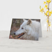 ハッピーバースデーカードウルフ カード (黄色い花)