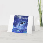 ハッピーバースデーカードキラー鯨オンフルムーン カード (裏面)