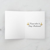 ハッピーバースデーカードシルボートアンドライトハウス カード (内部)