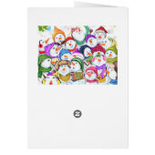 ハッピーバースデーカードスノーマンズバースデーパーティー (裏面)