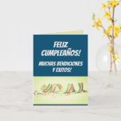 ハッピーバースデーカードスペインのイン:フェリズ・クンプレーニョ! カード (黄色い花)