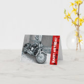 ハッピーバースデーカードチョッパーの赤 カード (黄色い花)