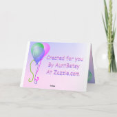 ハッピーバースデーカードテンプレート カード (裏面)