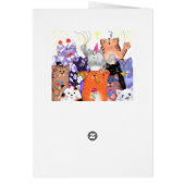 ハッピーバースデーカードハッピーキャッツパーティー (裏面)