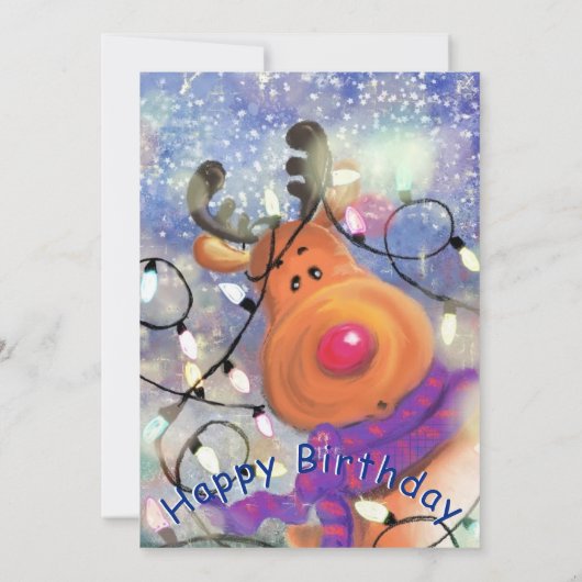 ハッピーバースデーカードハッピークリスマストインデア (裏面)