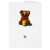 ハッピーバースデーカードハニーベア – 年の追加 (裏面)