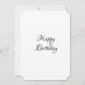 ハッピーバースデーカードバイスタッドグレーズ 招待状 (裏面)