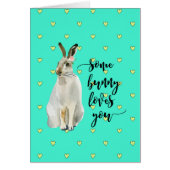 ハッピーバースデーカードバニーがあなたを愛している (正面)